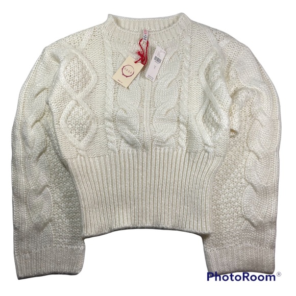 Anthropologie Sweaters - NWT Anthropologie cable knit sweater Size S